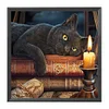 Black Cat-11CT Stamped Cross Stitch 40*40cm/15.75*15.75in