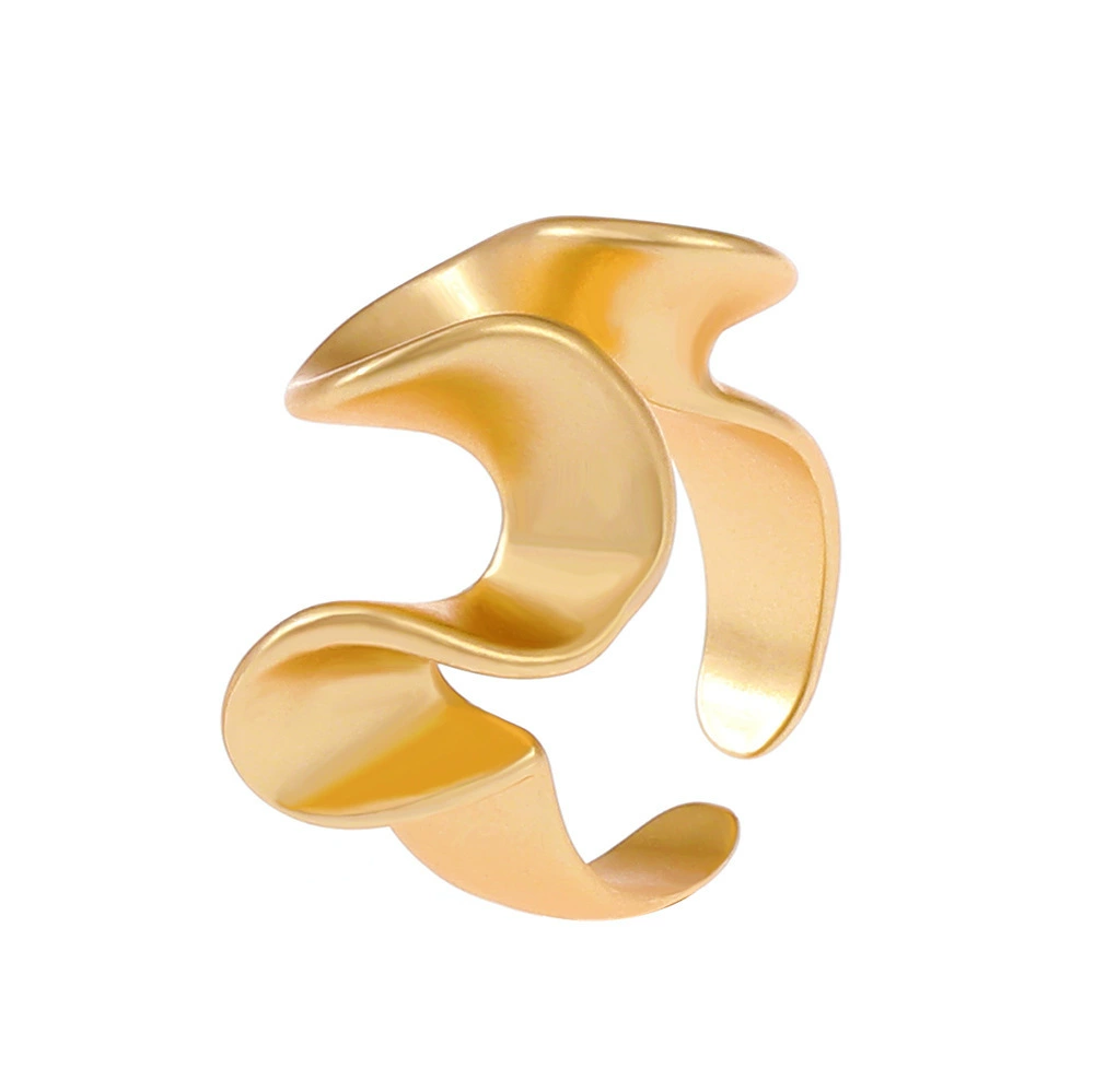 Wave Gold Plated Ring