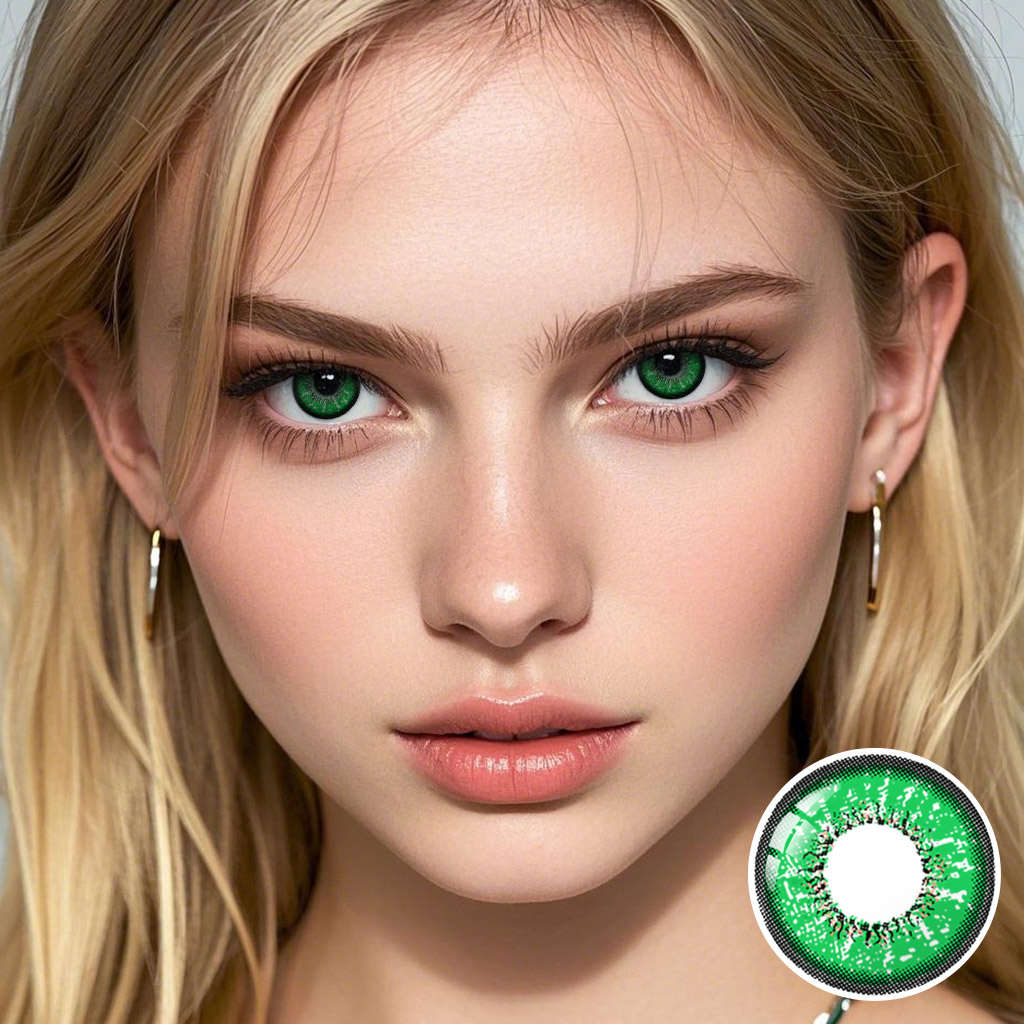 Flame Green Contact Lenses