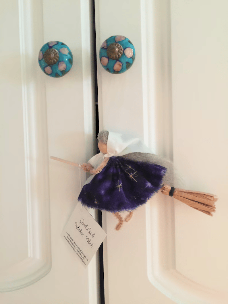 Good Luck Kitchen Witch Magnet 