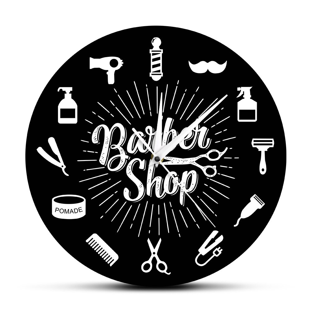

Barber Shop - Frameless Acrylic Wall Clock, 501 Original