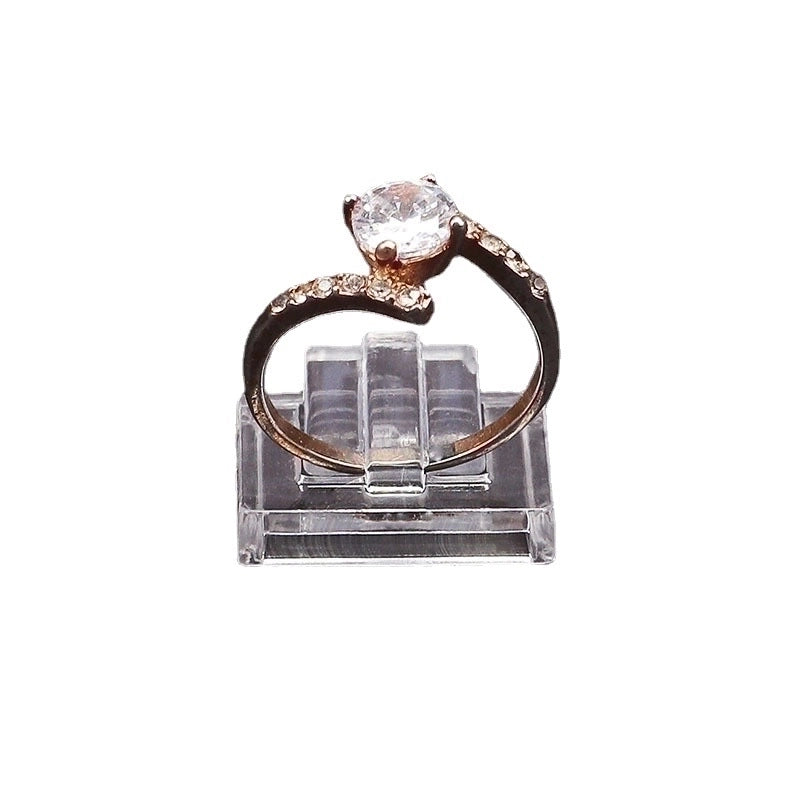 Minimalist Transparent Plastic Patchwork Jewelry Rack