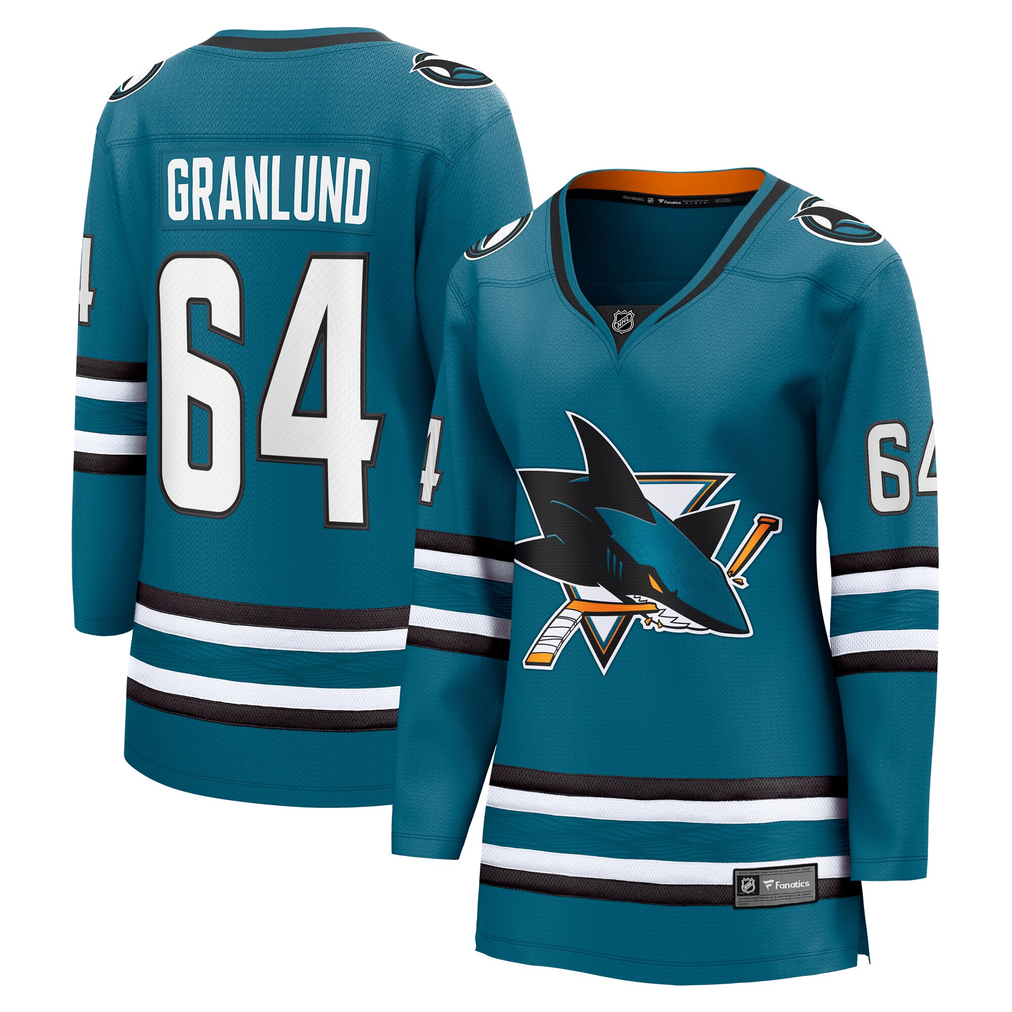 Mikael Granlund San Jose Sharks Fanatics Women&rsquo;s Home Breakaway   Jersey &ndash; Teal mysite