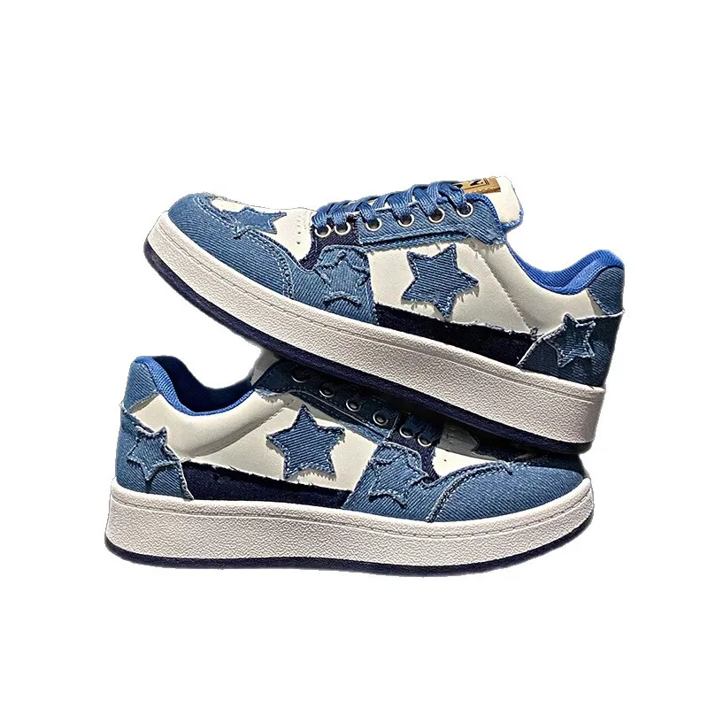 Breakj Breakj And Summer 2025 New Star Couple Men's Shoes Low-Top Shoes Casual Denim Shoes Women's Trend Shoes