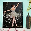 DIY Pearl Painting Ballet Girl for Home Wall Decor with Frame(40*30cm)