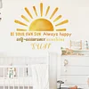 Rising Sun Self Adhesive Wall Sticker Warm Home Decor