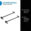 TRQ Front Sway Bar Stabilizer Link Set Compatible with 2008-2009 Buick LaCrosse 2005-2007 Terraza 2005-2008 Chevrolet Uplander 2004-2008 Pontiac Grand Prix 2005-2006 Montana Saturn Relay