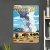 Yellowstone National Park Wyoming Bison - Metal Tin Signs(8*12Inch/12*16Inch)