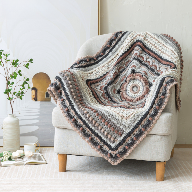 Susan's Craft: Deluxe Crochet DIY Kit - Creamy Mousse Blanket Yarn Set