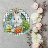 Easter Bunny DIY 2D Flat Acrylic Double Sided Diamond Painting Hanging Pendant