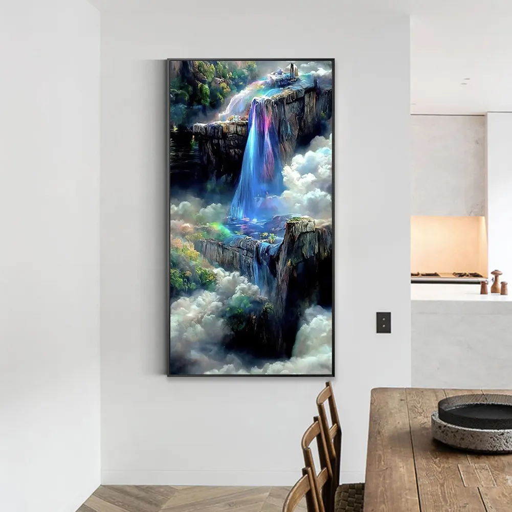 Full Round Diamond Painting 40*70cm - Fantasy Waterfall