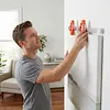 Picture Hanging Tool Magnetic Alignment Ruler with Built in Level Frame Positioning Tool 3 In 1 Fixed Point Balance Rulers for Photo Frames/Wall Decor/Mirrors