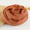 Solid Color Soft Cotton Linen Scarf Women Hijab Shawl