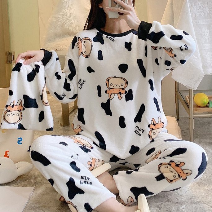 As Picture Long Sleeve Cartoon Shift Sleepwear & Loungewear