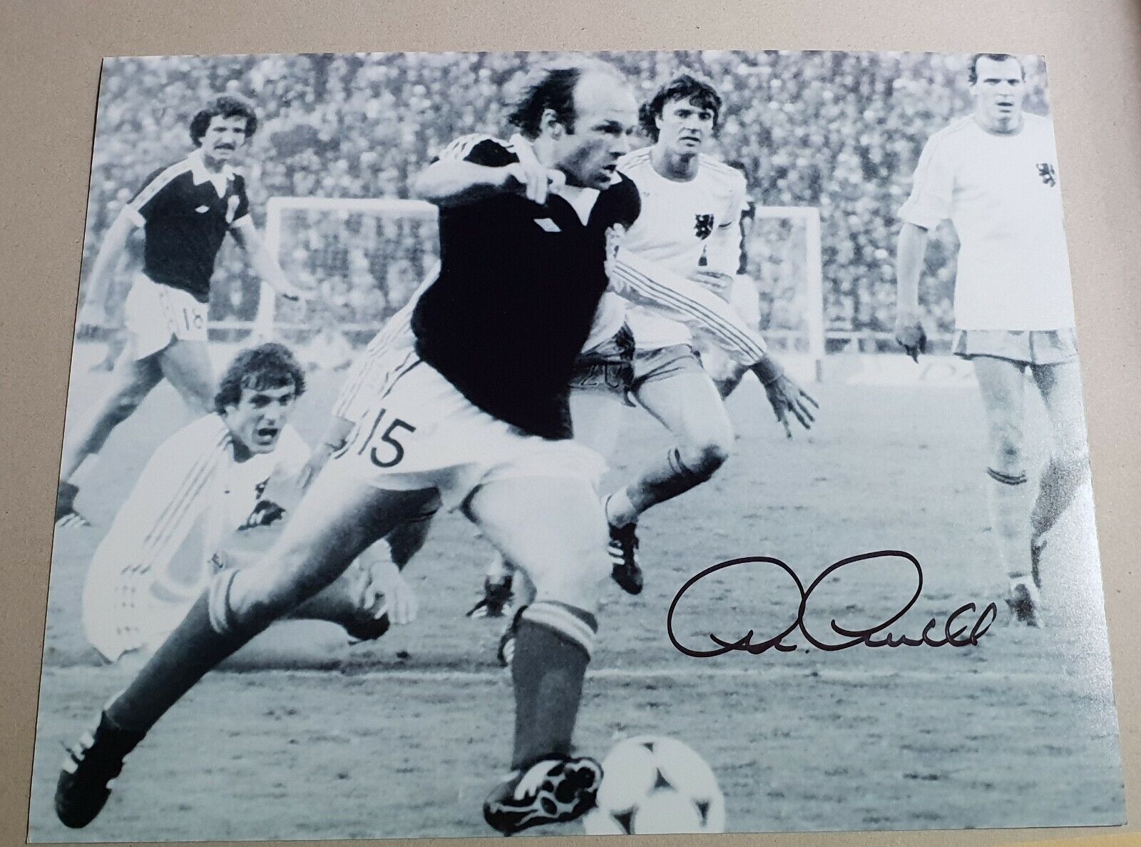 Archie Gemmell hand-signed 10x8 Photo Poster painting pictured playing for Scotland vs. England