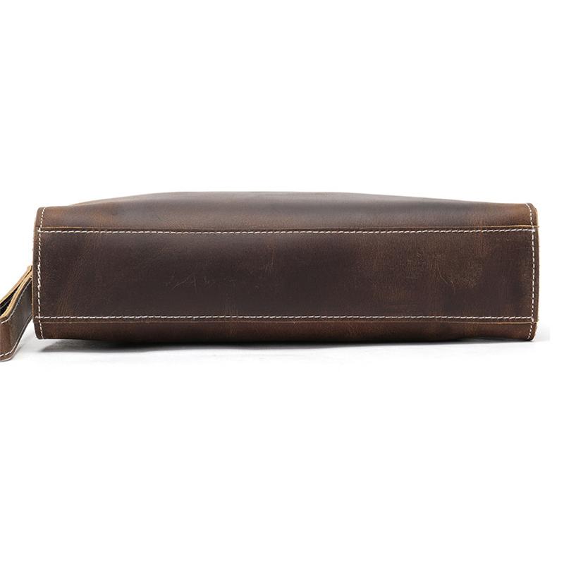Vintage Leather Business Wallets Large Capacity Clutch Bags