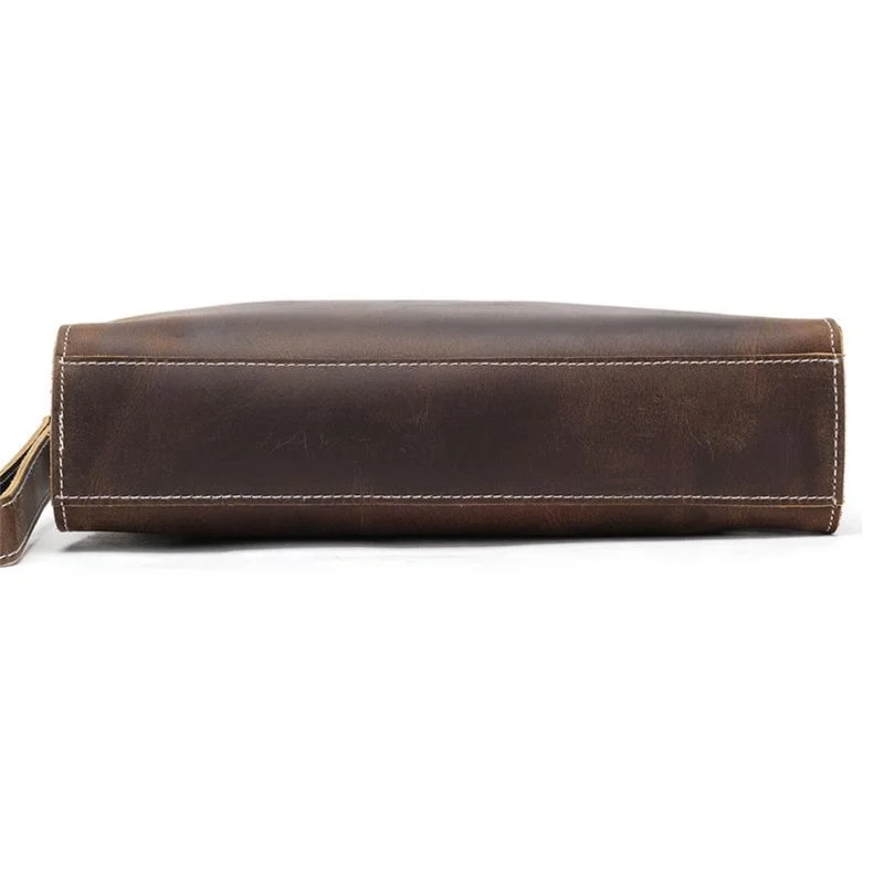 Vintage Leather Business Wallets Large Capacity Clutch Bags