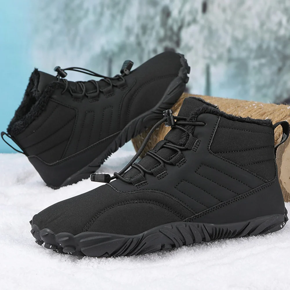 Smiledeer New outdoor five-finger snow boots non-slip fleece cotton shoes