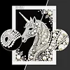 Diamond Painting-DIY Special Shaped Drill Pearl Painting Unicorn(30x40cm)