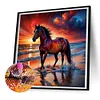 Horse-Full Round Diamond Painting 30*30CM