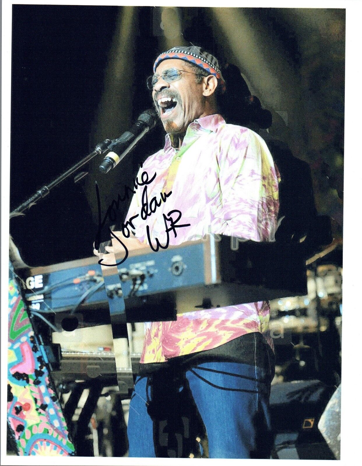 Lonnie Jordan Signed Autographed 8x10 Photo Poster painting WAR Lead Singer COA VD