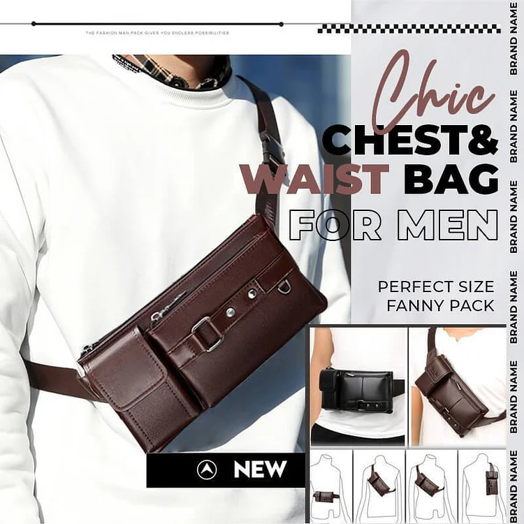 Chic Chest Waist Bag For Men