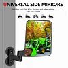 Lifronkit Tractor Mirrors, Strong Magnetic Tractor Side Mirrors for Forklifts, Kubota B BX Mahindra John Deere Lawn Movers Tractor Accessories