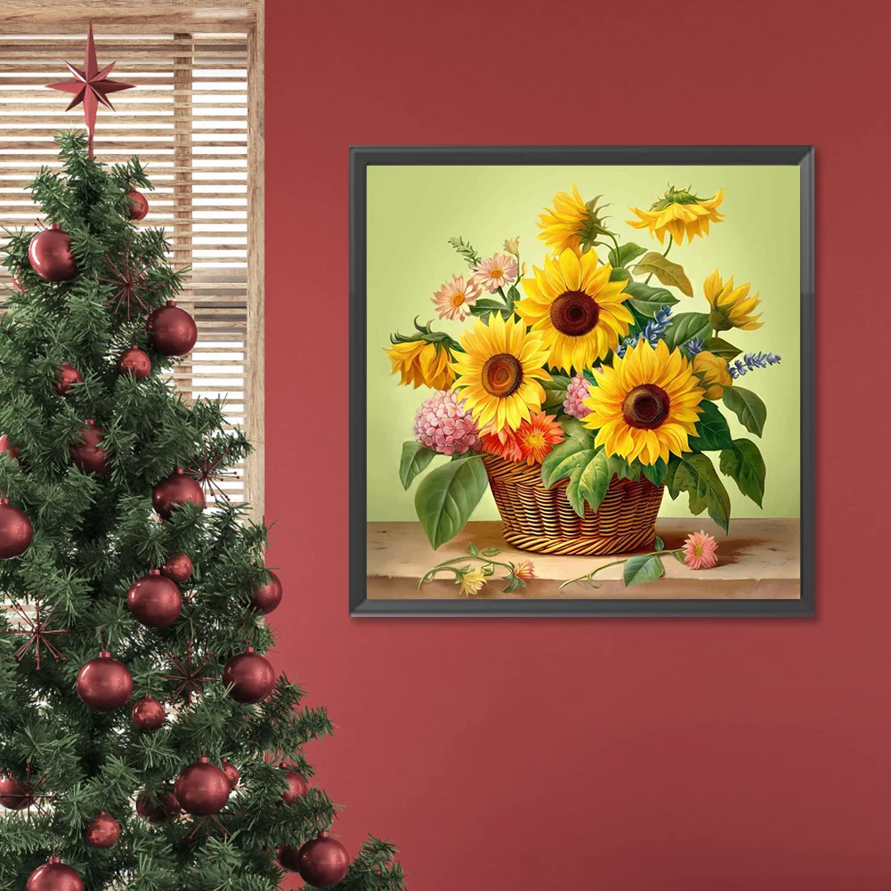 Diamond Painting - Full Round Drill - Sunflower(Canvas|30*30cm)