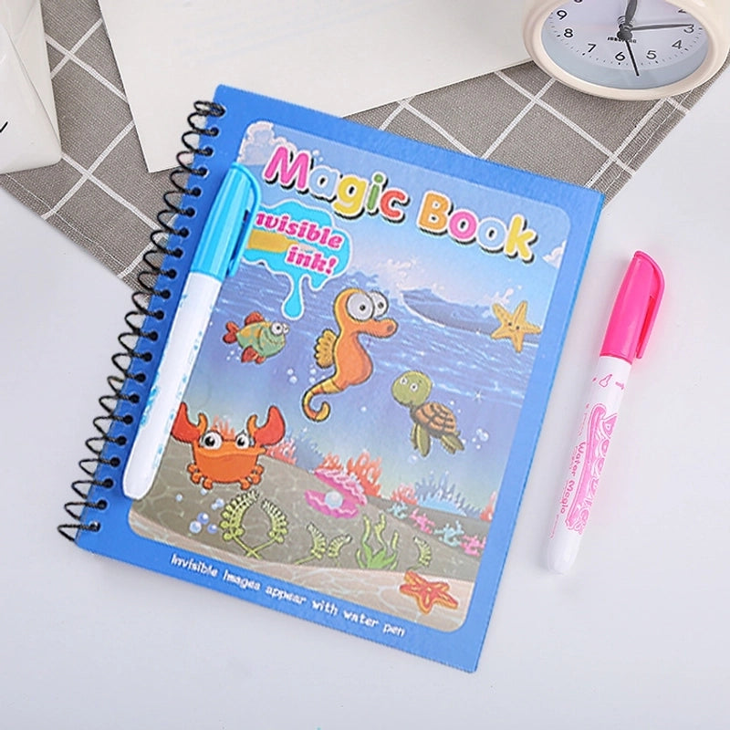 Kids Coloring Book Baby Puzzle Water Graffiti Water Picture Book Repeated Use Magic Album Creative Gift