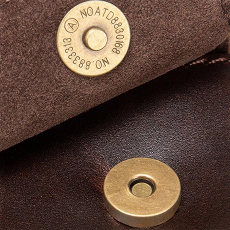 Leather Trendy Men's Bag Casual Crossbody Bag Fashion Waist Bag Chest Bag