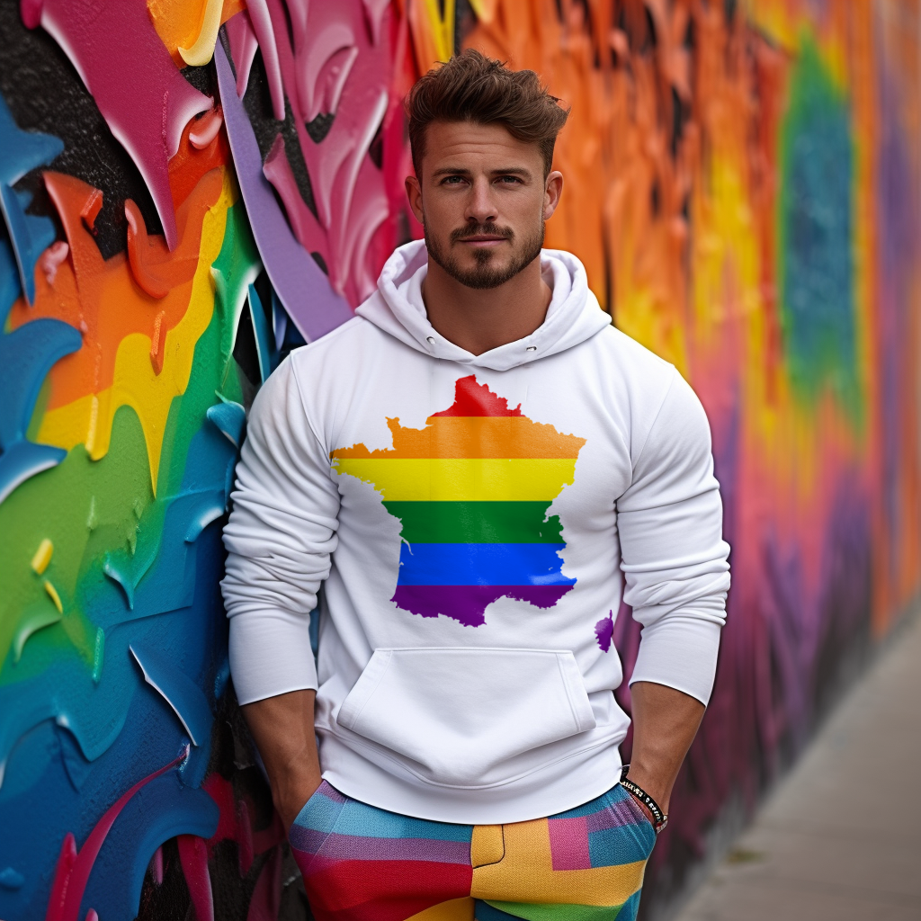 Rainbow Map Hoodie