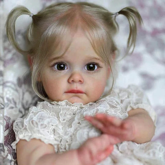Realistic Awake Reborn Baby Girl Dolls 17" Toddler Baby Nathalia by Creativegiftss® [Holliday Sale] -Creativegiftss® - [product_tag] RSAJ-Creativegiftss®