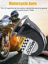 12V Air Motorcycle Horn Loud Car Horn 130dB 510hz Single-tone for Motorcycle Car