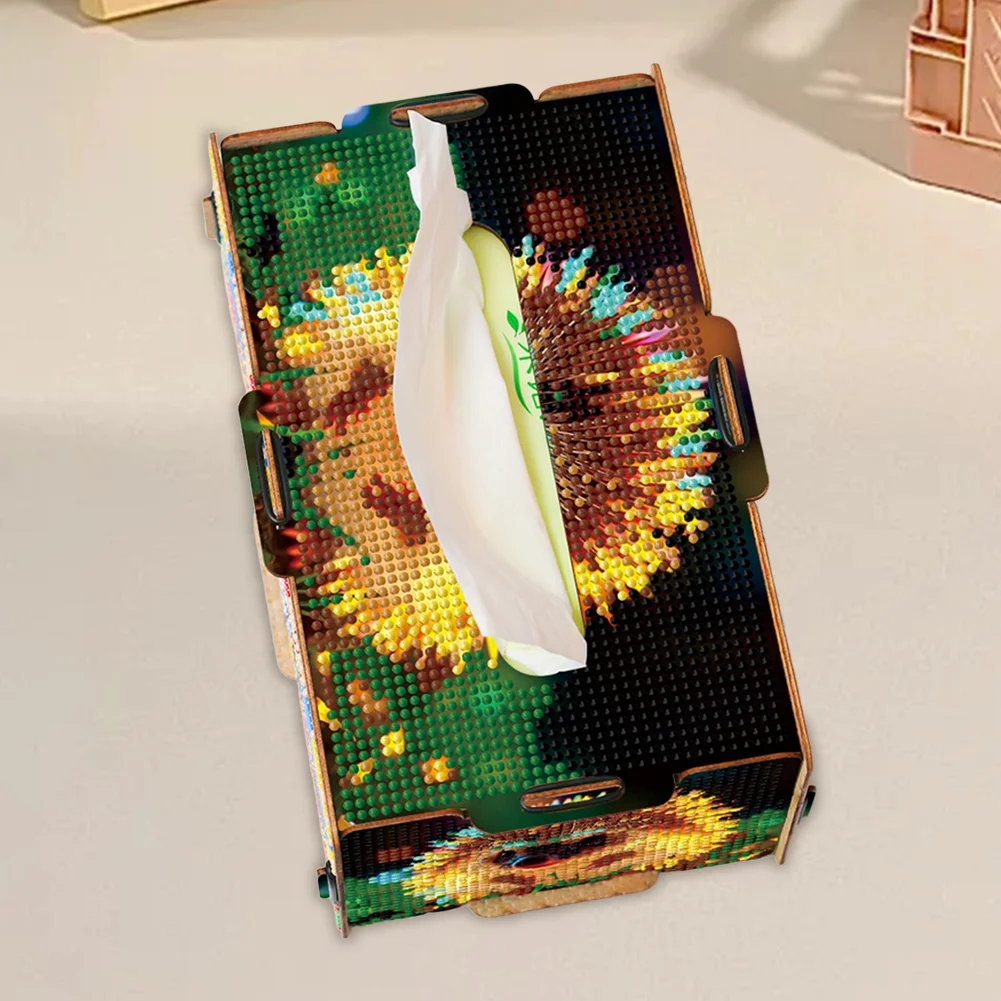 Diamond Painting Tissue Box Kits Rhinestone Craft Kit (Glowing Hedgehog)