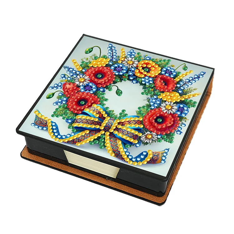 Birds Leather Diamond Art Note Box with 150 Sheets of Paper for Adults Beginners gbfke