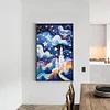 Diamond Painting-DIY Full Round Drill Abstract Starry Sky Castle(40x60cm)
