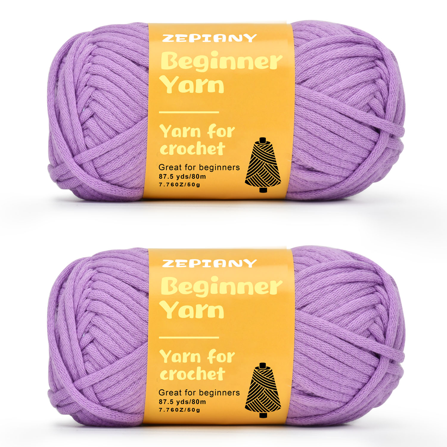  3x50g Beginners Purple Yarn, 260 Yards Purple Yarn for  Crocheting Knitting, Easy-to-See Stitches, Worsted Medium #4, Chunky Thick  Cotton Nylon Blend Yarn Yarn for Crocheting