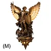 Archangel Michael Resin Wall Sconce Gothic LED Ambient Glow