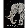 Kits d&rsquo;art en diamant en perle d&rsquo;&eacute;l&eacute;phant avec cadre 30x40cm pour la d&eacute;coration int&eacute;rieure adulte