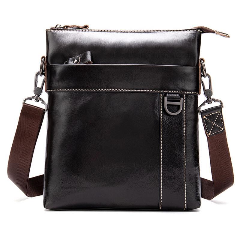 Organizational Layout Grain Textured Style Contrast Stitching Crossbody Sling Bag