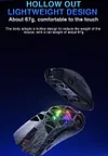 AULA SC620 Tri-mode Wireless Bluetooth Mouse 2.4G Gaming Hollow Cool Backlight Lightweight