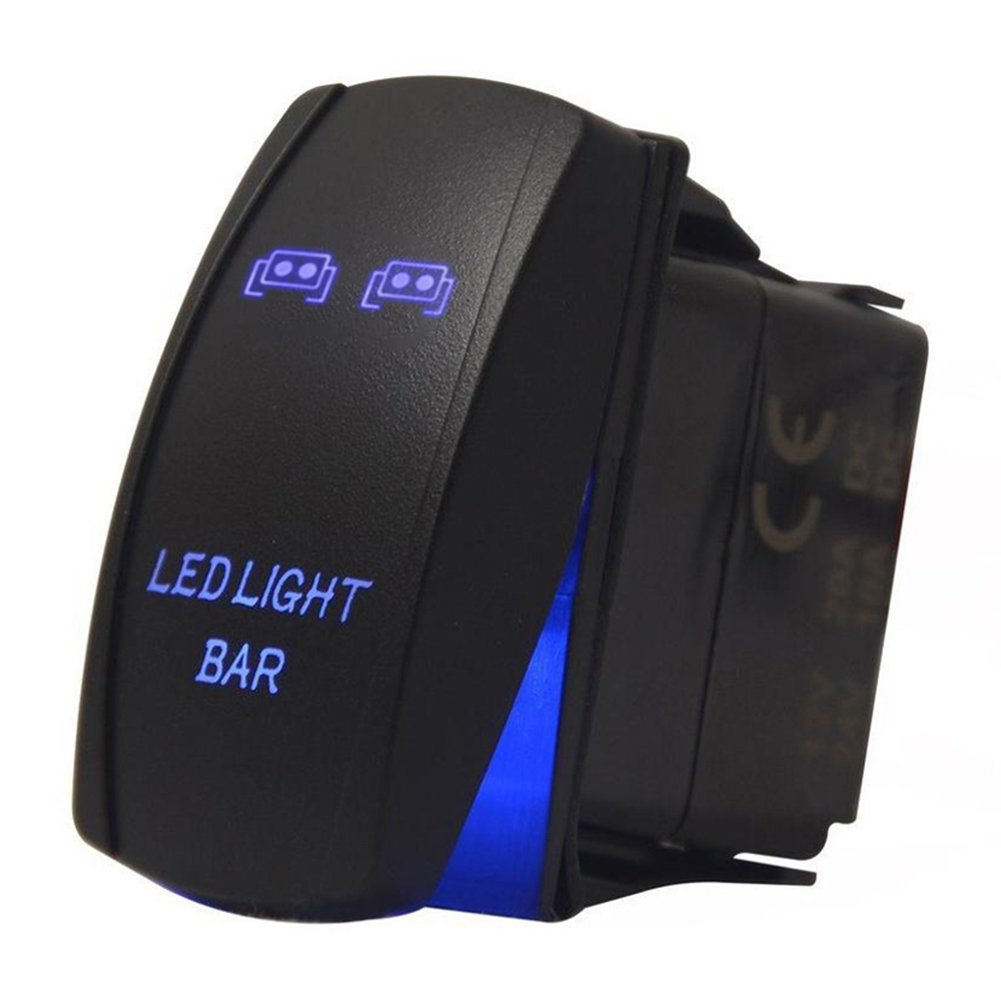 

LED LIGHT BAR Blue LED Backlit Rocker Switch 20A 12V 10A 24V for Car Boat, 501 Original