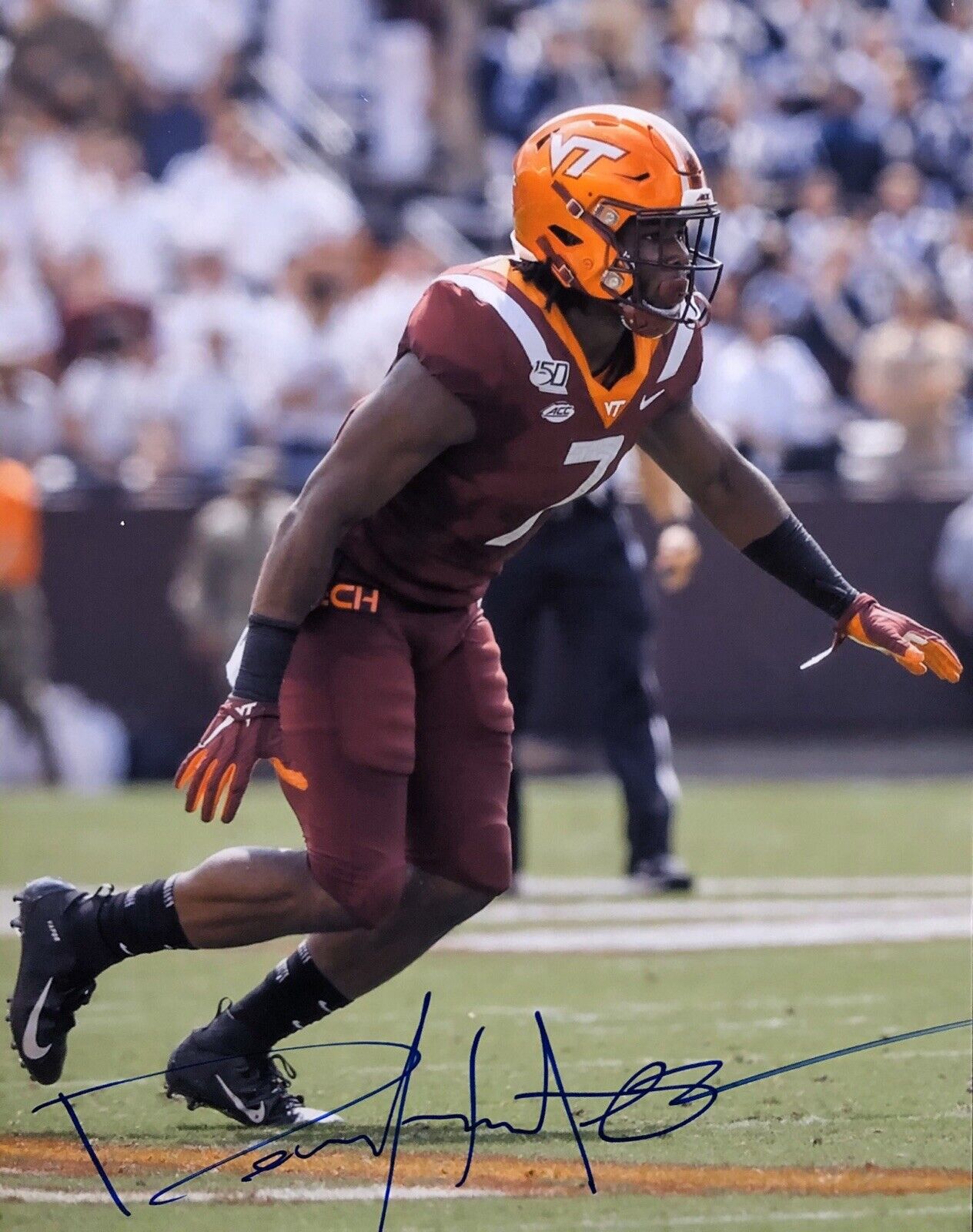 Devon Hunter Signed Autographed Virginia Tech Hokies 8x10 Photo Poster painting Coa