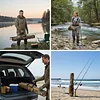 2 Layers 600D Oxford Fishing Pole Case & Bag Fishing Pole Storage Bag for Travel