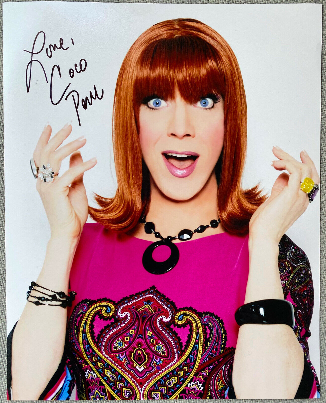 Drag Queen Miss Coco Peru Signed In-Person 8x10 Color Photo Poster painting - Authentic