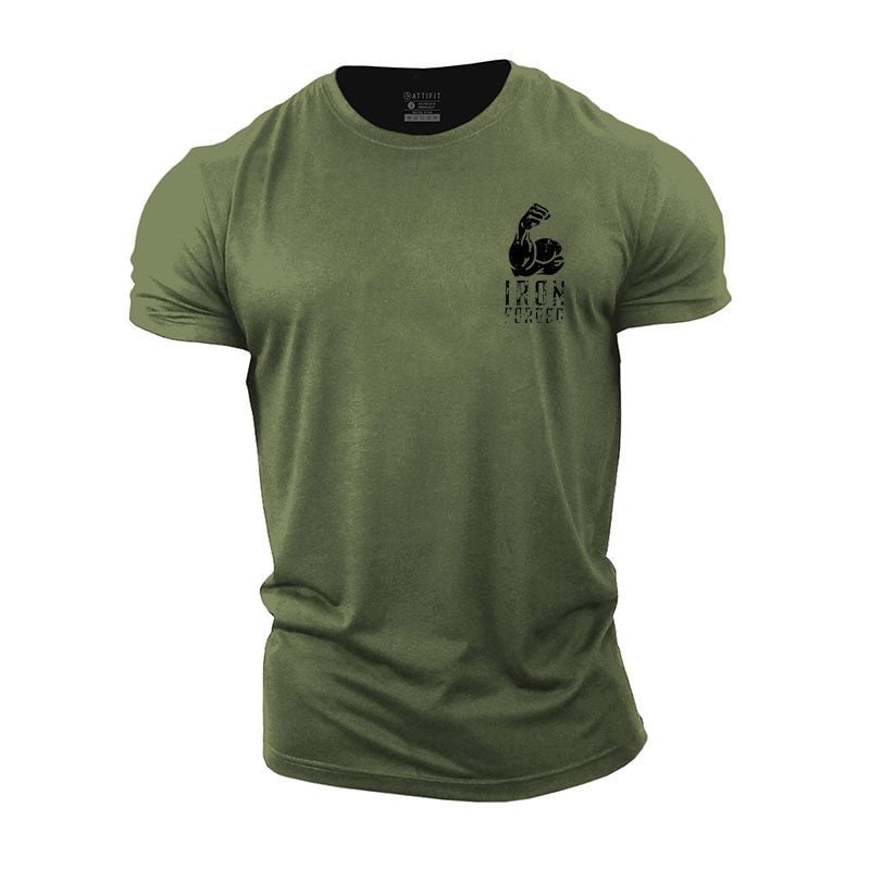 Cotton Iron Forged Men's T- shirt tacday