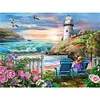 Diamond Painting-DIY Full Round Drill Seaside Scenery