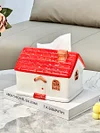 Cartoon small house paper box home living room coffee table storage box