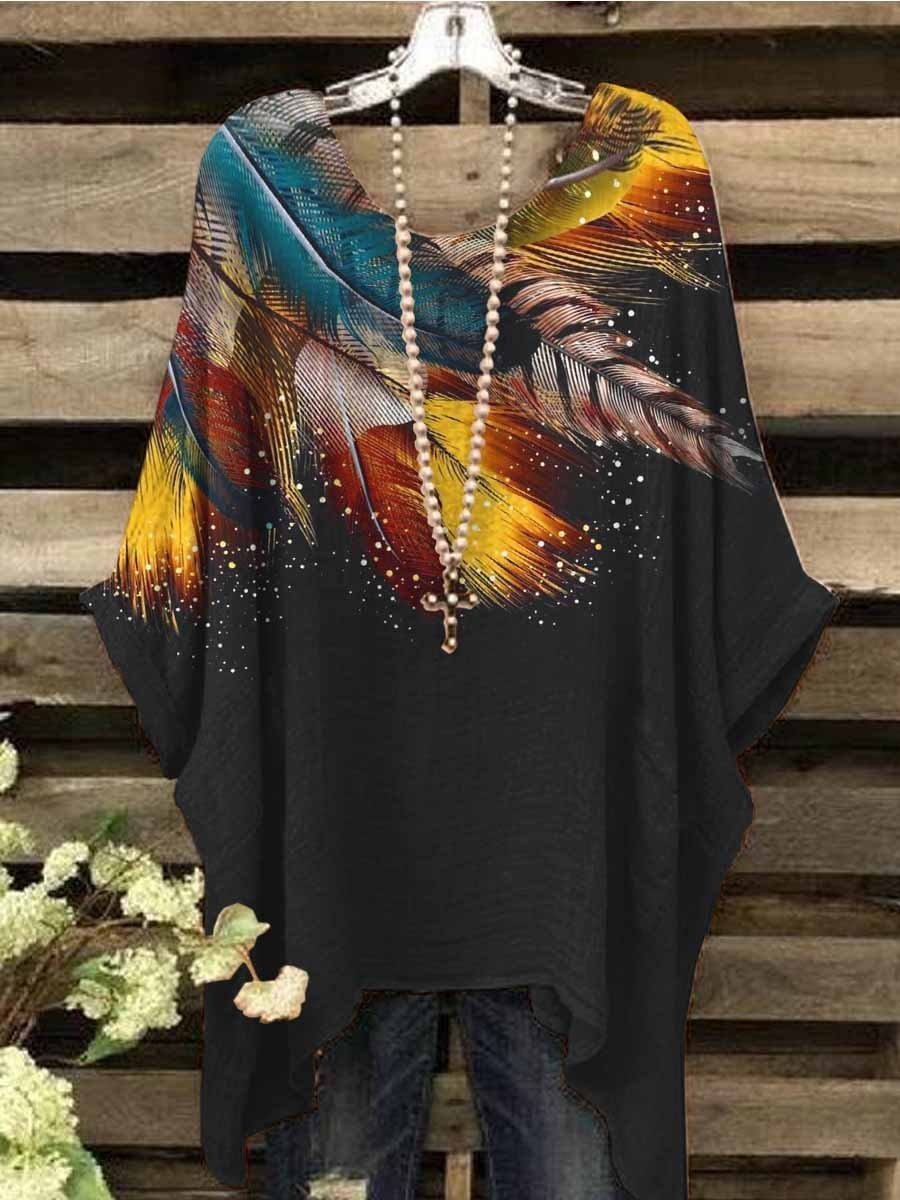 Women's Western Print Casual Top