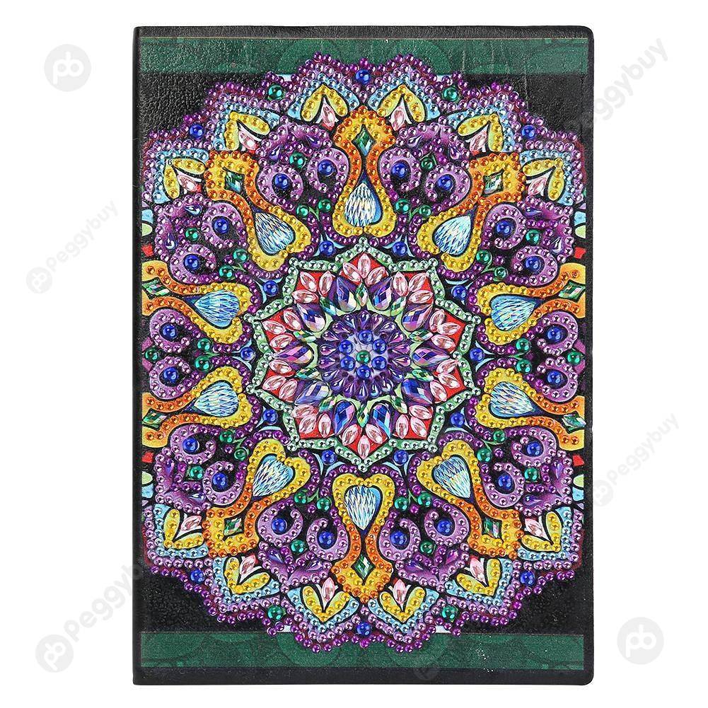 

Mandala-DIY Creative Diamond 50 Pages A5 Notebook, 501 Original